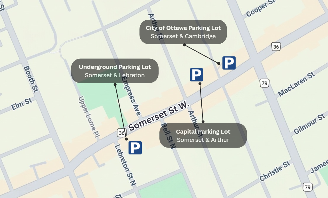 Chinatown parking locations map